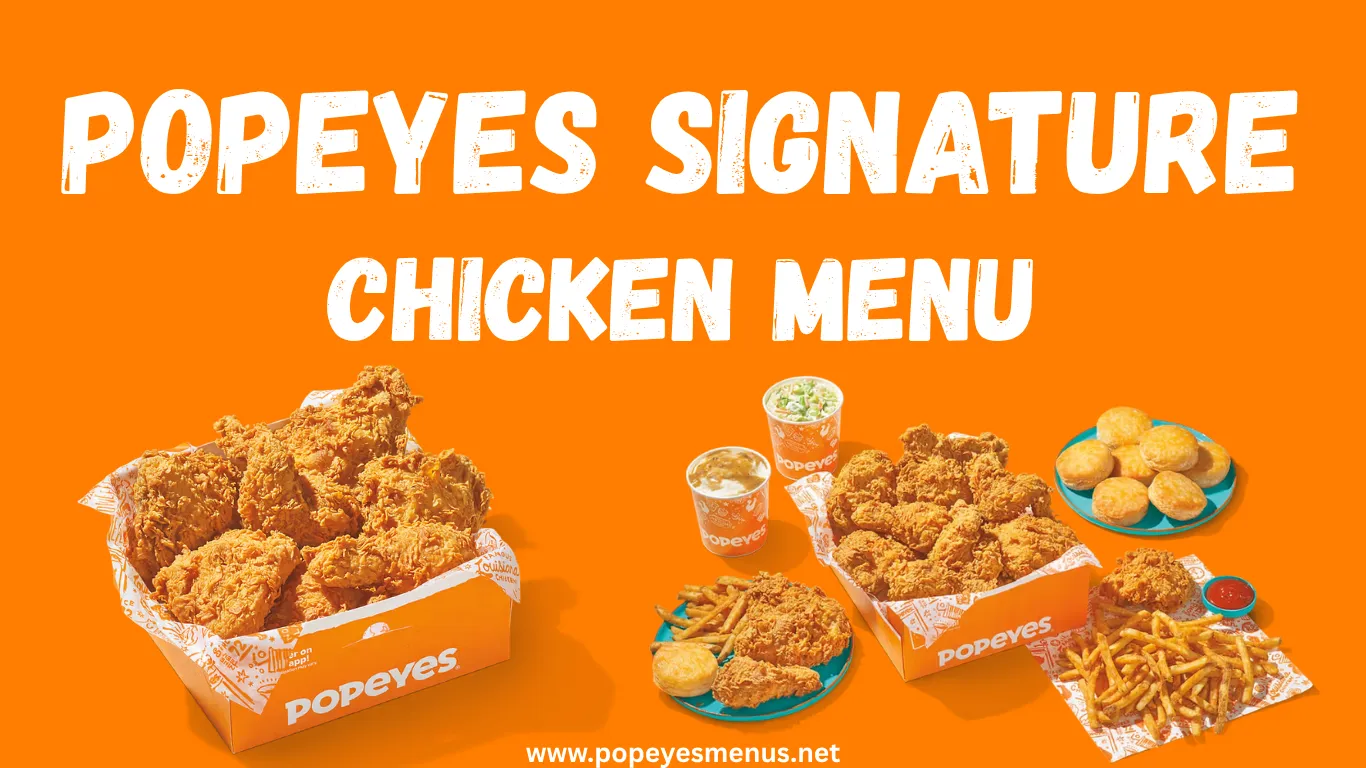 Popeyes Signature Chicken Menu