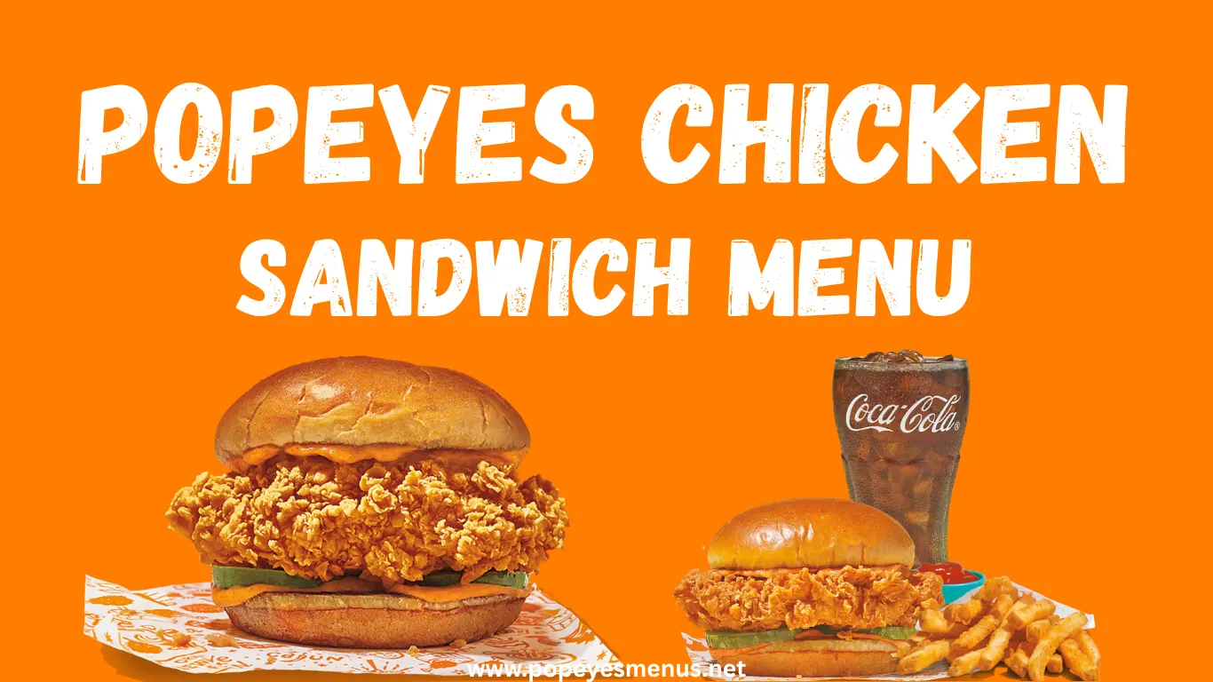Popeyes Chicken Sandwich Menu