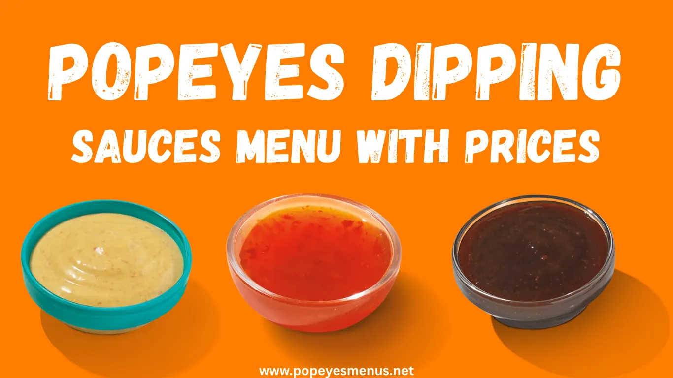 Popeyes Dipping Sauces Menu