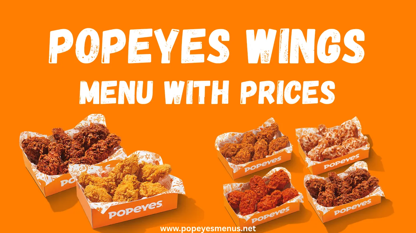 Popeyes Wings Menu