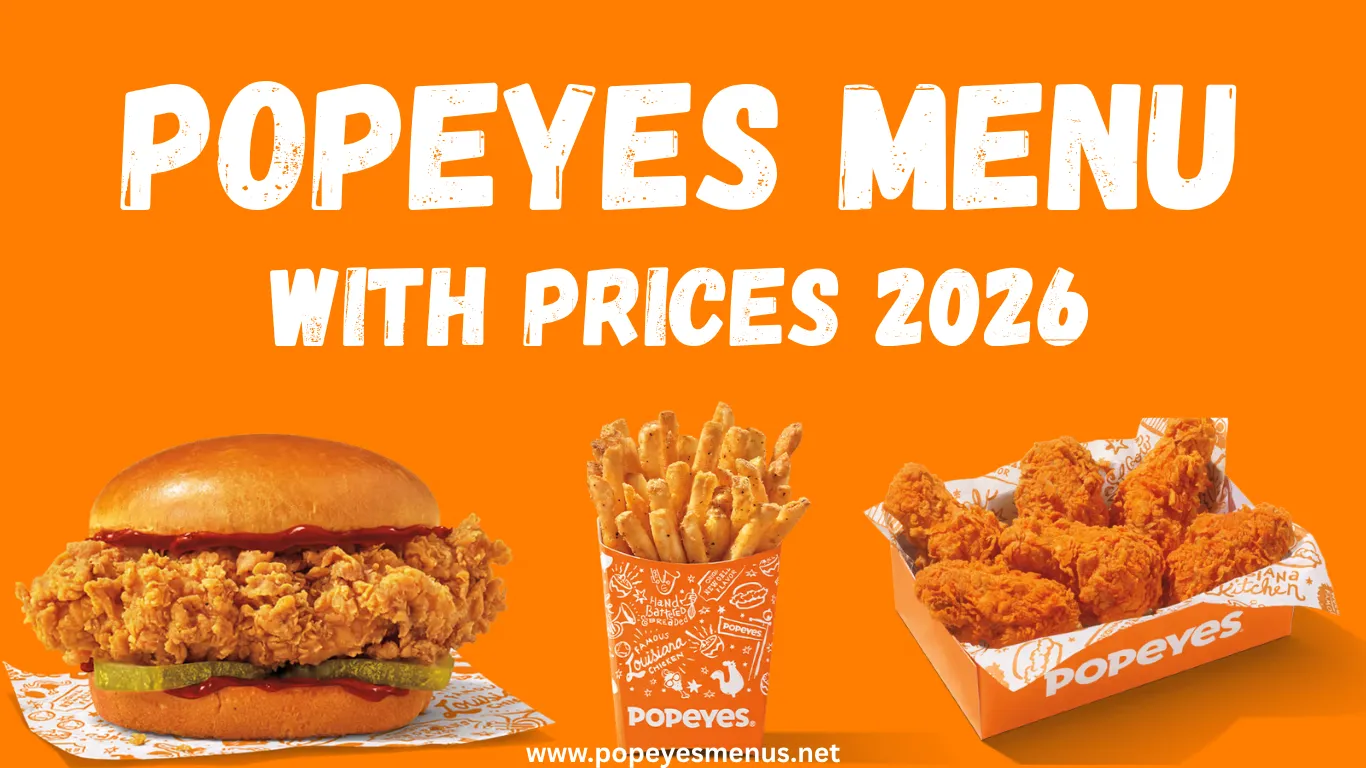 Popeyes Menu with Prices 2026 | Full Louisiana Kitchen Popeyes Menu with Prices 2026 | Full Louisiana Kitchen