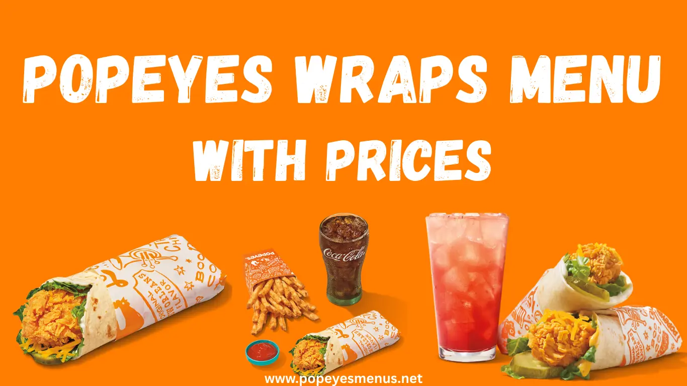Popeyes Wraps Menu