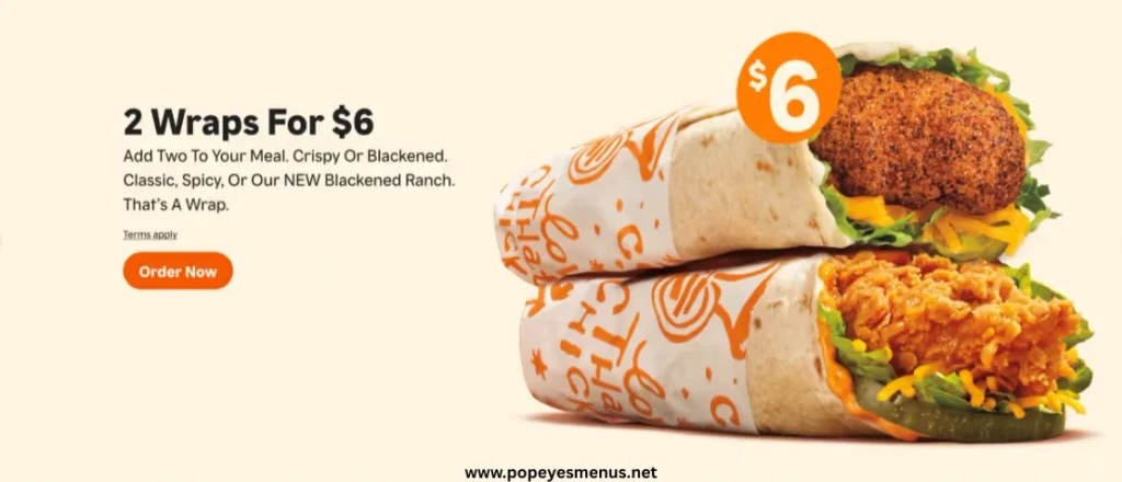 Popeyes Wraps Prices