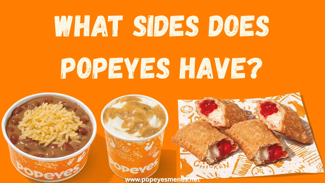 What sides does Popeyes have?